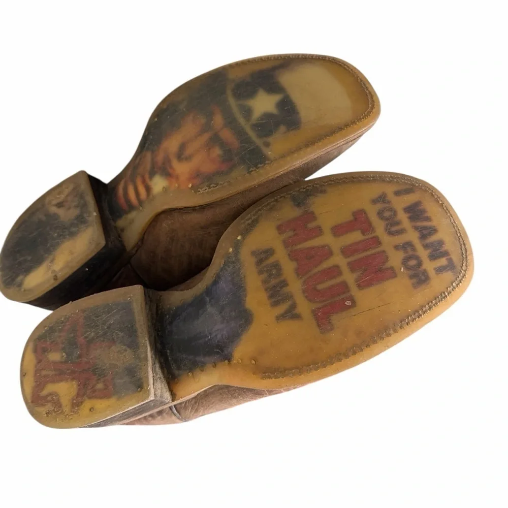 TIN HAUL Men's Money Maker 'Mo' Money' Western Boots Size 7.5 D